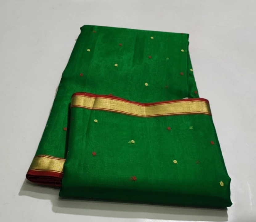 Chanderi handloom saree uploaded by Aahil  chanderi handloom saree on 2/21/2023