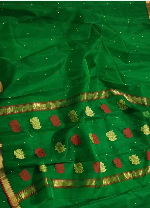 Chanderi handloom saree uploaded by Aahil  chanderi handloom saree on 2/21/2023