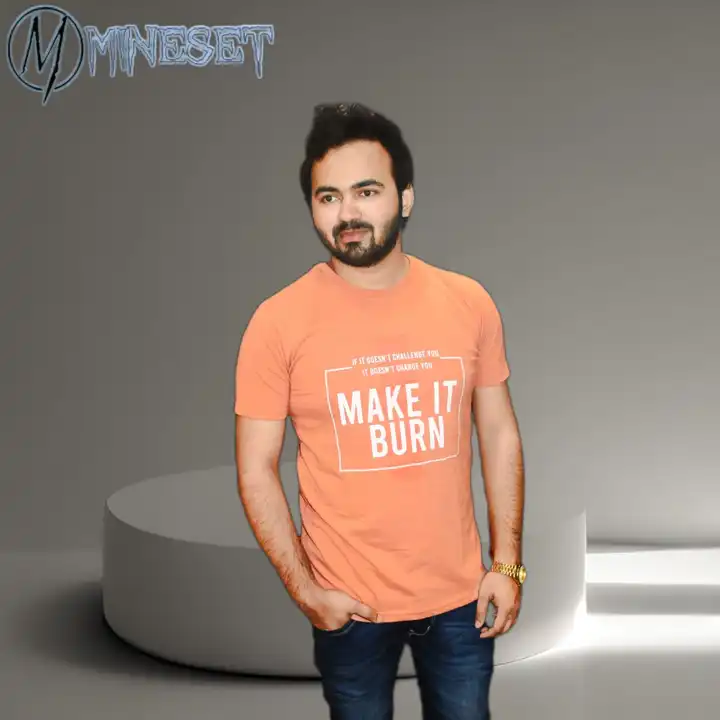 Rust make it burn printed t-shirt  uploaded by MineSet fashion on 2/21/2023