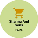 Business logo of Sharma and sons
