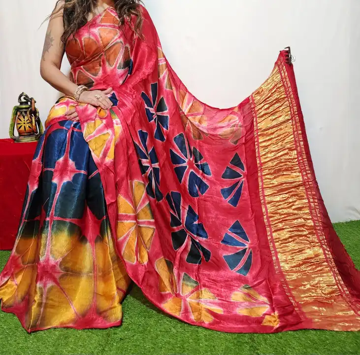 Clamp dye sarees  uploaded by business on 2/21/2023