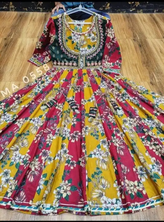 Premium Quality Long *16 kali 4 meter  full Frill Gown  uploaded by Shree Dayal and Company on 2/21/2023