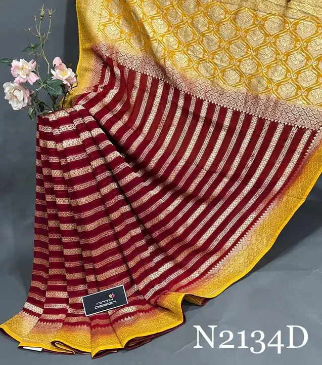 Warm silk soft saree rate 1300 uploaded by business on 2/21/2023