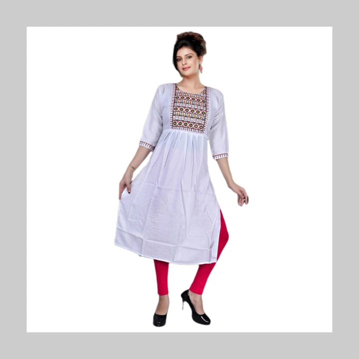 💃Today🎉 New Launch.. Beautiful womens 💃 defferent look..Reon pain or printed 14kg+qwality  Price- uploaded by Divya Handicraft(utsav kurti house) on 2/22/2023