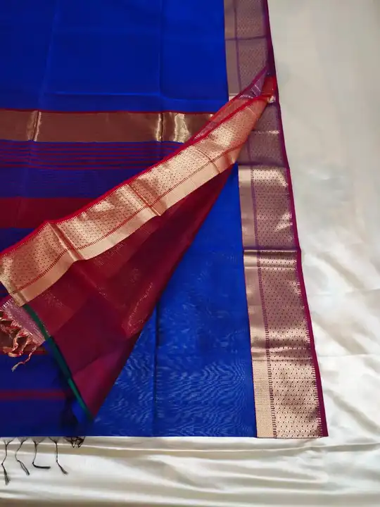 Maheshwari silk cotton saree uploaded by business on 2/22/2023