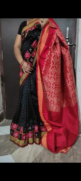 Sambalpuri patch work silk saree  uploaded by Classic collection  on 2/22/2023