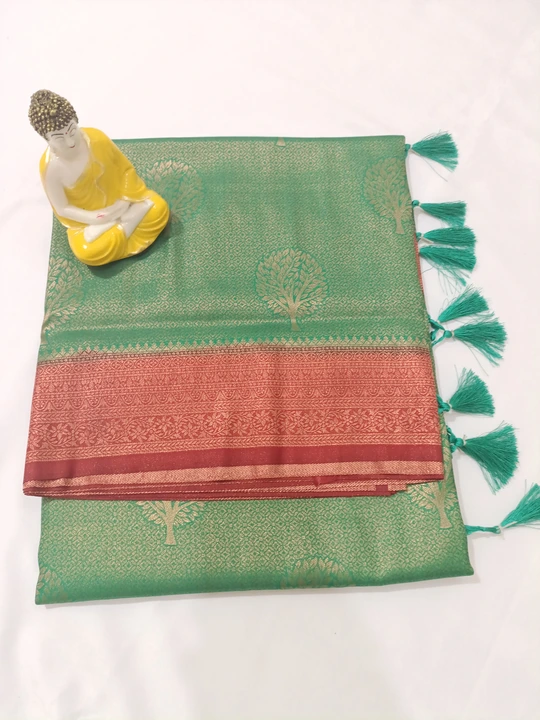 Copper soft silk sarees uploaded by LIKESH SILK SAREES on 5/30/2024