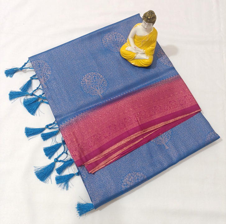 Copper soft silk sarees uploaded by LIKESH SILK SAREES on 2/22/2023