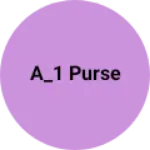 Business logo of A_1 PURSE