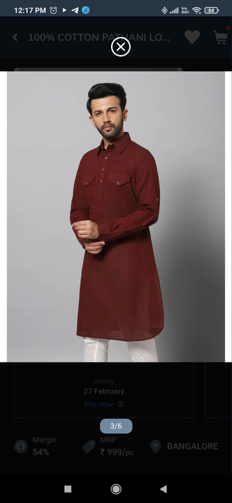 PATHANI  uploaded by Red And white Men's Wear on 2/22/2023