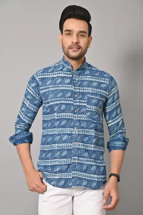 Hand block printed pure cotton men shirt  uploaded by The print house  on 2/22/2023