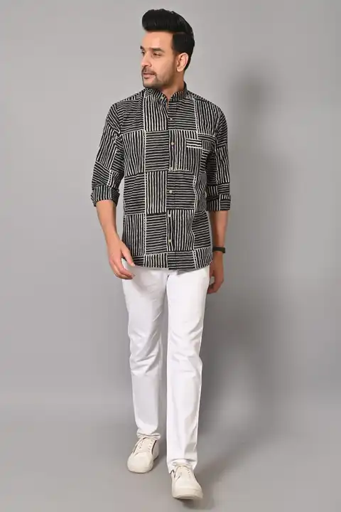 Bagru printed pure cotton shirt  uploaded by The print house  on 2/22/2023
