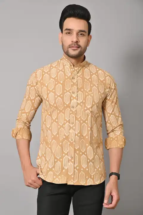Bagru printed pure cotton shirt  uploaded by The print house  on 2/22/2023