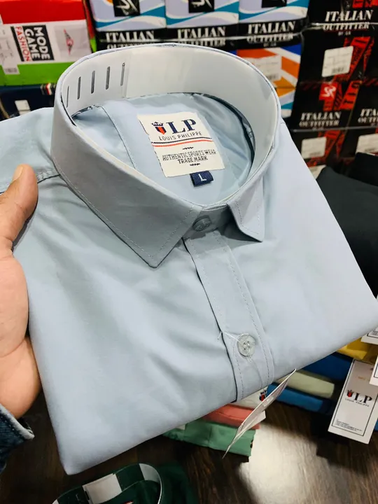 Lp plain shirt embroidery cotton shirt formal party wear uploaded by Panther garments - manufacturing  on 2/22/2023