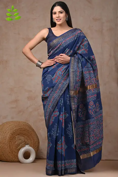 Maheshwari silk saree  uploaded by Bagru Hand Block Print Jaipur on 2/22/2023