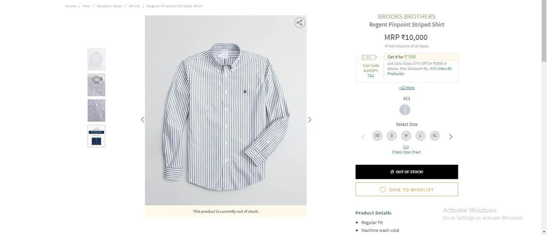 Brooks brothers shirt uploaded by business on 2/22/2023