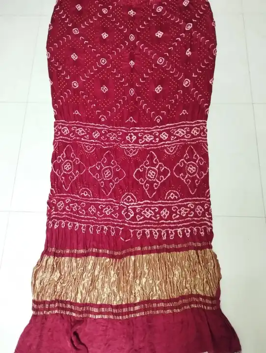 Pure gaji heavy bandhej fency saree uploaded by Dipak Emporium on 2/22/2023