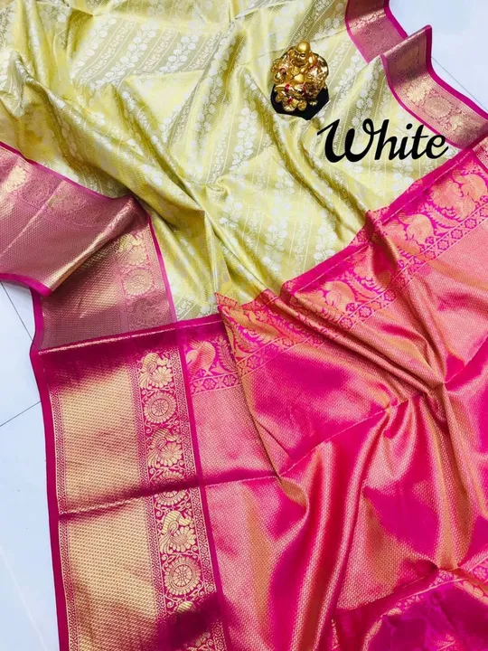 

Upcoming trend🔥

*Fabric*- Kanchipuram pattu silk Saree  5.50m length 

*Blouse*- zari wewing des uploaded by Vishal trendz 1011 avadh textile market on 2/22/2023