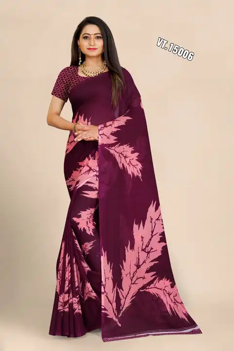 

☀️☀️Floral Print Daily Wear Georgette Saree
Name: Floral Print Daily Wear Georgette Saree
☀️☀️Sare uploaded by Vishal trendz 1011 avadh textile market on 2/22/2023