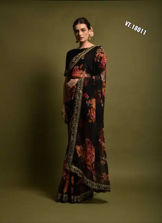 🔊new superhit printed sequence lace border saree collection 

*👇 PRODUCT DETAILS 👇*


*⭕SAREE FAB uploaded by Vishal trendz 1011 avadh textile market on 2/22/2023