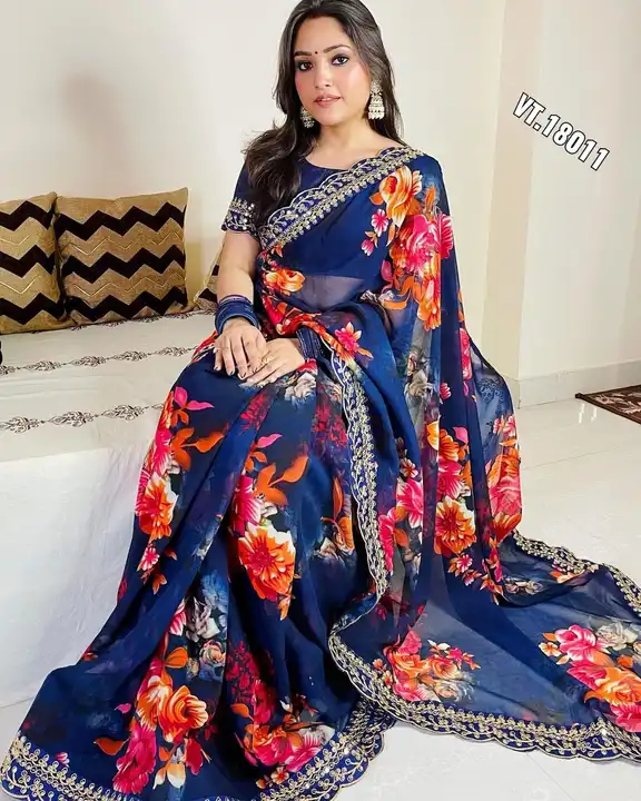 🔊new superhit printed sequence lace border saree collection 

*👇 PRODUCT DETAILS 👇*


*⭕SAREE FAB uploaded by Vishal trendz 1011 avadh textile market on 2/22/2023
