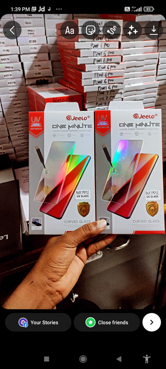 Realme 10 Pro plus uv tempered glass uploaded by business on 2/22/2023