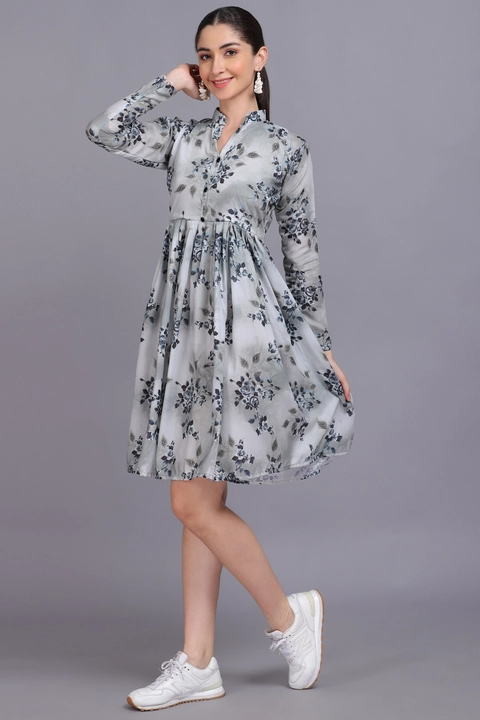 Floral Full Sleeve Frock  uploaded by Sugeeta Apparels on 2/22/2023