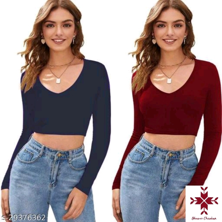 Woman crop top uploaded by Evafashionstore on 2/22/2023