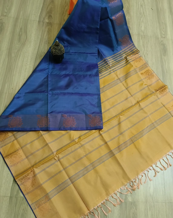 Banana pith silk sarees uploaded by Yazhi silk sarees on 2/22/2023