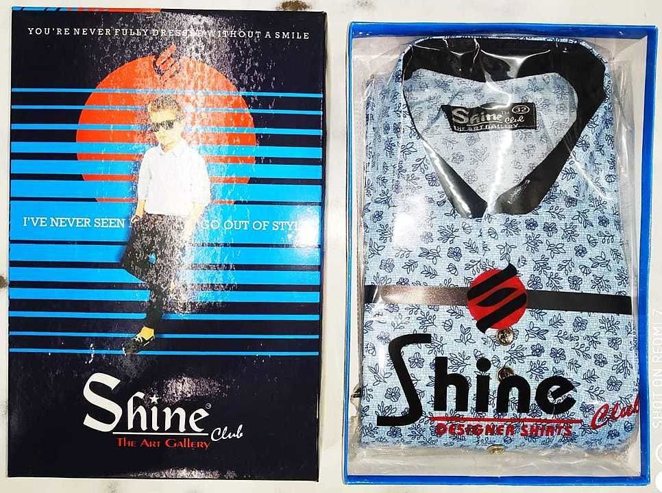 "SHINE CLUB" KIDS SHIRT (BOX PACKING) uploaded by SHREE RAMA TRADERS on 5/12/2020