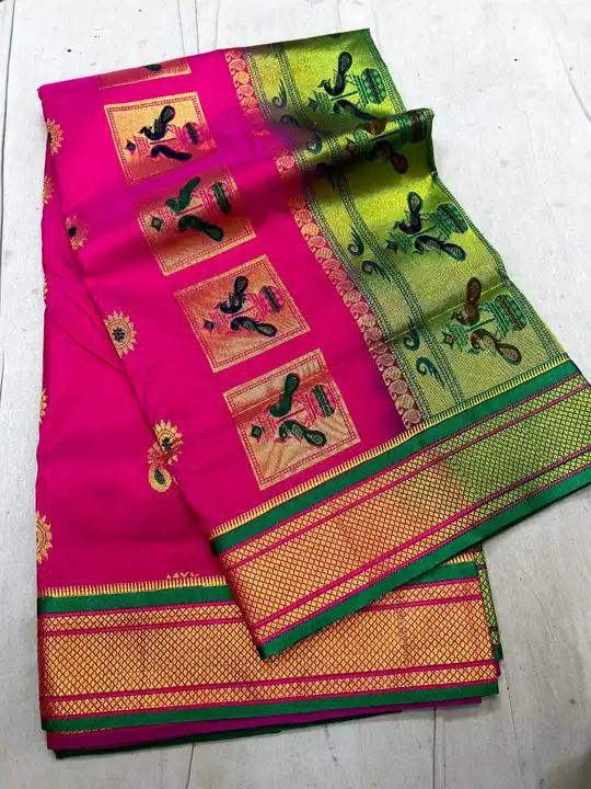 Semi paithani  uploaded by Krishna fashion on 2/22/2023
