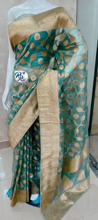 Bansari kora organza dybel saree  uploaded by Krishna fashion on 2/22/2023