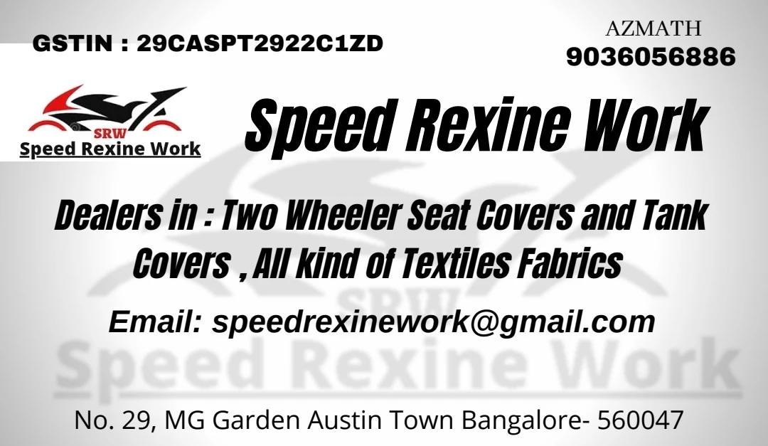Visiting card store images of Speed Rexine Work