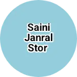 Business logo of Saini janral stor