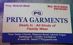 Business logo of Priya garments based out of Faridabad