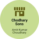 Business logo of Chodhary sons