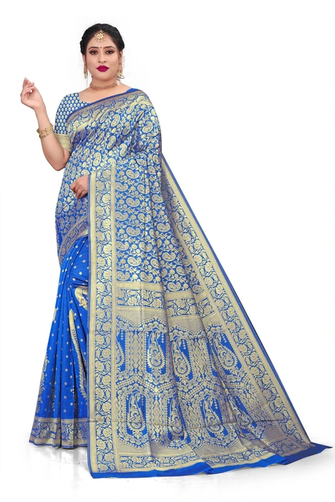 LADY queen sarees  uploaded by BUYMORE FASHION on 2/22/2023