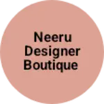 Business logo of Neeru designer boutique