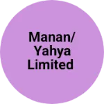 Business logo of Manan/Yahya limited