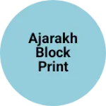 Business logo of Ajarakh block print