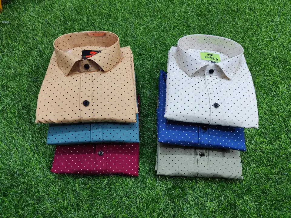First-9 Mens Raymond Print Dotted Shirts (M-XL) uploaded by Aarav Collection on 2/22/2023