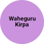 Business logo of Waheguru kirpa