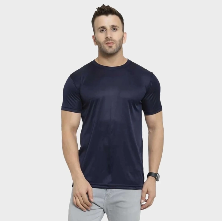 Men's round neck plain polyester t-shirt half sleeve uploaded by PC ENTERPRISES  on 2/22/2023