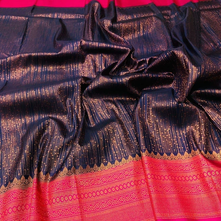 👑 *SAREES:-KUBERPATTU PRIMIUM SEQUENCE SOFTY SILKS👑*  uploaded by NIVA CREATION on 2/22/2023