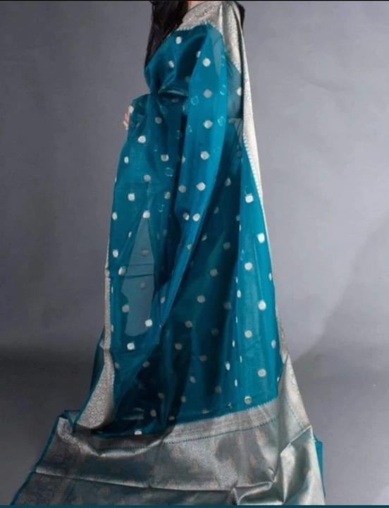 Pure Kota organza bnarsi design saree  uploaded by Zeenat febric  on 2/22/2023