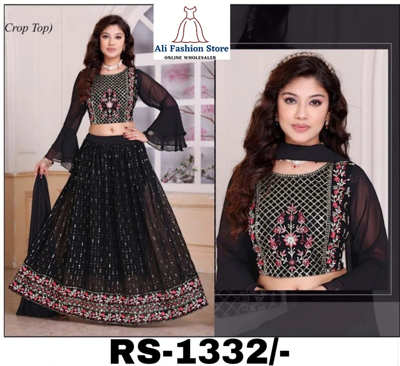Product image of Gowns & Crop Top, price: Rs. 1100, ID: gowns-crop-top-3edc622e