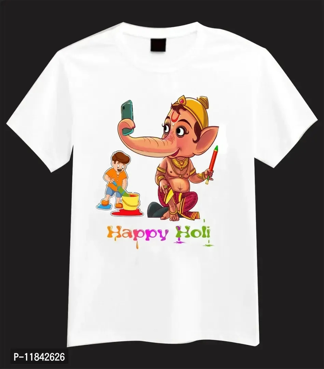 Holi special man round neck tshirt pack of two uploaded by business on 2/23/2023