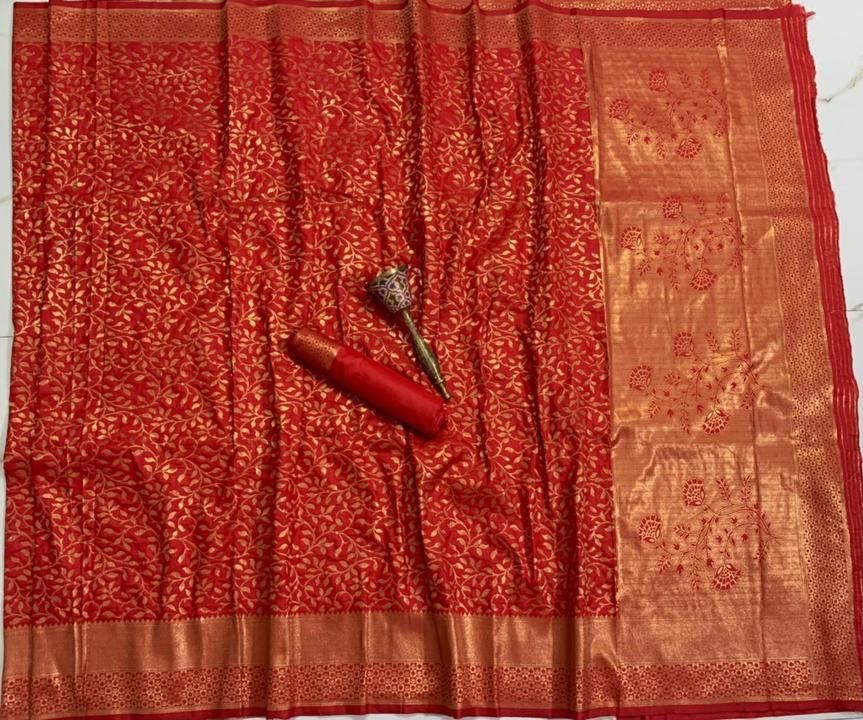 Banarashi hand loom very soft silk saree uploaded by Pinki collection on 2/22/2021
