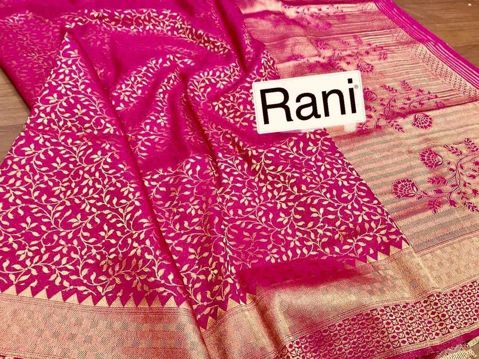 Banarashi hand loom very soft silk saree uploaded by Pinki collection on 2/22/2021