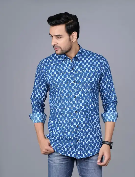 *STARTING NEW ATTIRE FOR MEN'S*MEN'S PURE HEAVY COTTON DYEING STANDRED SHIRT WITH FAST COLOURPRO uploaded by JAIPURI FASHION HUB on 2/23/2023